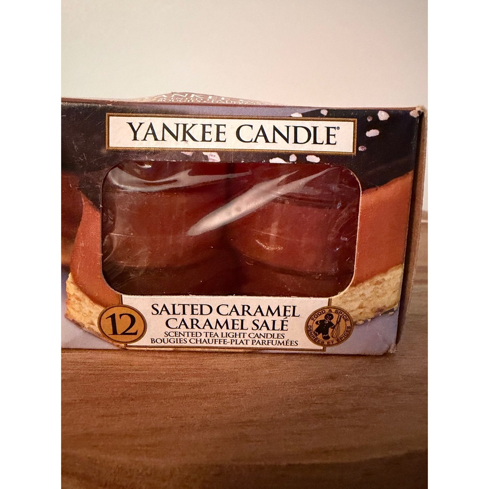 Yankee Candle Salted Caramel Box of 12 Tealights New